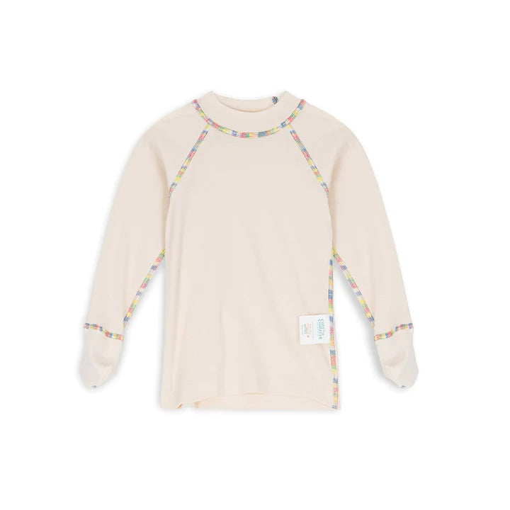 【かきむしりOK 傷防止パジャマ】アトピー用Tシャツ エコオーガニック ナチュラル(1枚ずつ) 70-140cm